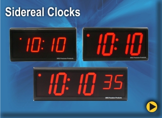 BRG Sidereal Clocks measure the actual time based on the revolution of the Earth around the Sun